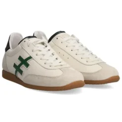 Another Trend Natur, White and Green Trainer|A0780490