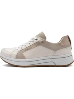 Ara Beige Wide Fit Trainer|122751209
