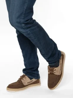 Ara Mocha Comfort Boat Shoe|112090114