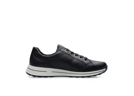 Ara Navy Wide Fit Trainer|122480102