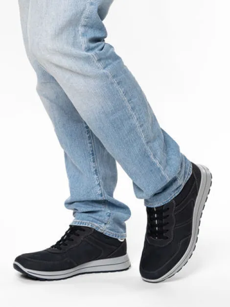Ara Navy Wide Fit Trainer|112452322
