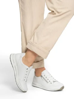Ara White Wide Fit Trainer|125480144