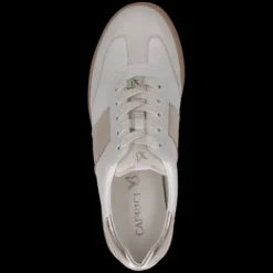 Caprice White and Gold Combo Trainer|923705130