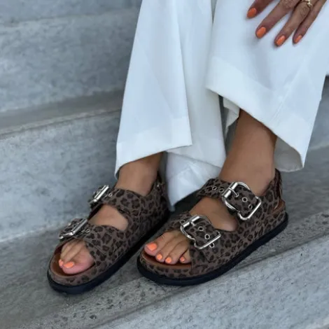 Copenhagen Leo Print Platform Sandal| CS8340