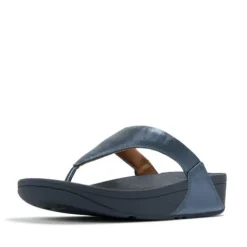 Fitflop Cosmic Blue Leather Toe Post|I88D57