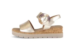 Gabor Gold Wedge Sandal|8270682