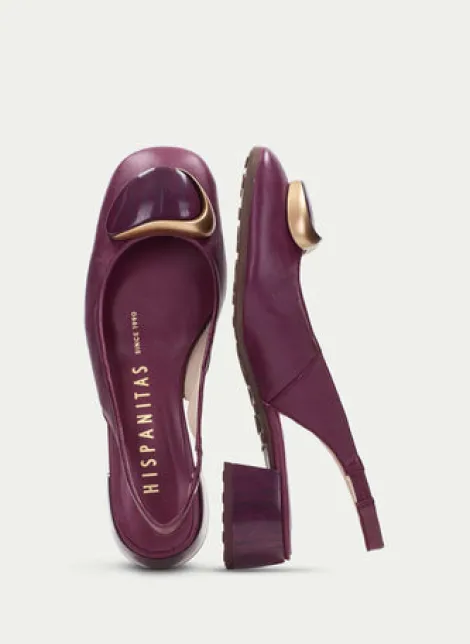 Hispanitas Cherry Leather Sling Back|HV264744C