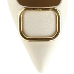 Hogl Beige Leather Sling Back|1046231200