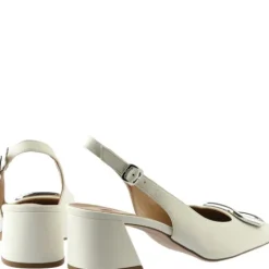 Hogl Beige Leather Sling Back|1046231200