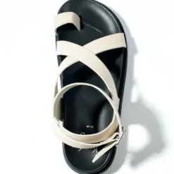 KMB Latte Leather Strap Sandal|A7722L