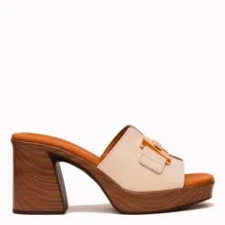 Oh My Sandals Block Heel Mule|5930WHT