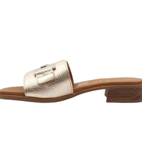 Oh My Sandals Gold Mule|5890GLD