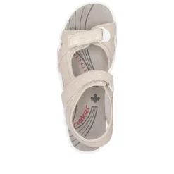 Rieker Soft Pink Comfort Velcro Sandal|6886631P
