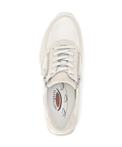 Rolling Soft Beige Lizard Print Comfort Trainer|8696822