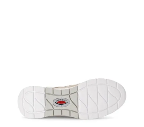 Rolling Soft Metallic Leather and Fabric Trainer|8692553