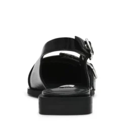 Steve Madden Black Leather Sling Back| 11003901BK