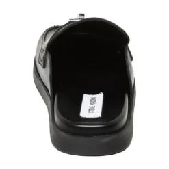 Steve Madden Black Leather Slip On| 11005393B