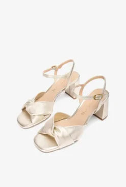 Unisa Gold Leather Sandal |MEDWAYG