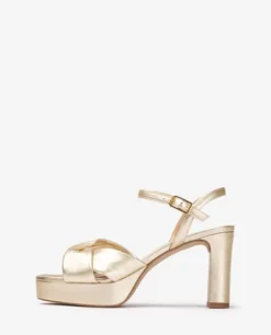 Unisa Gold Platform Sandal|ONOAG